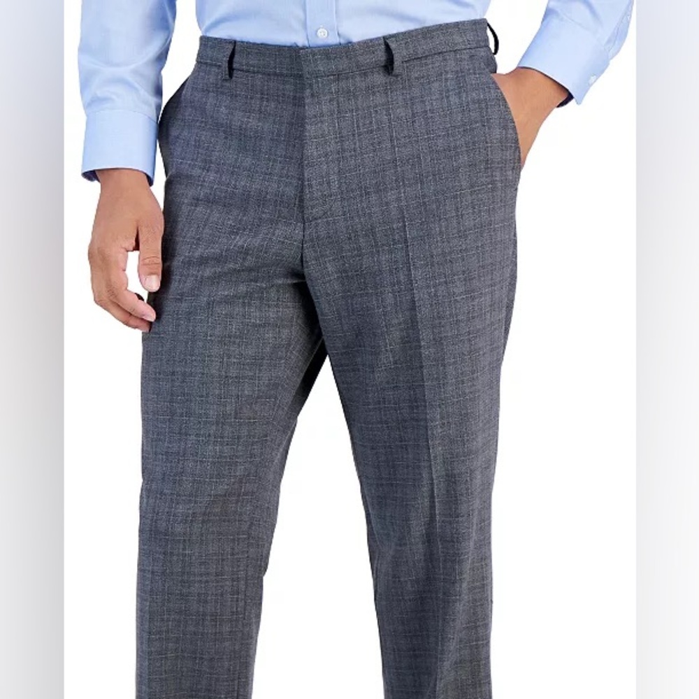 HUGO BY HUGO BOSS Men's Wool Blend Modern-Fit Check Suit Separate Pant 38R NWT - Picture 3 of 7